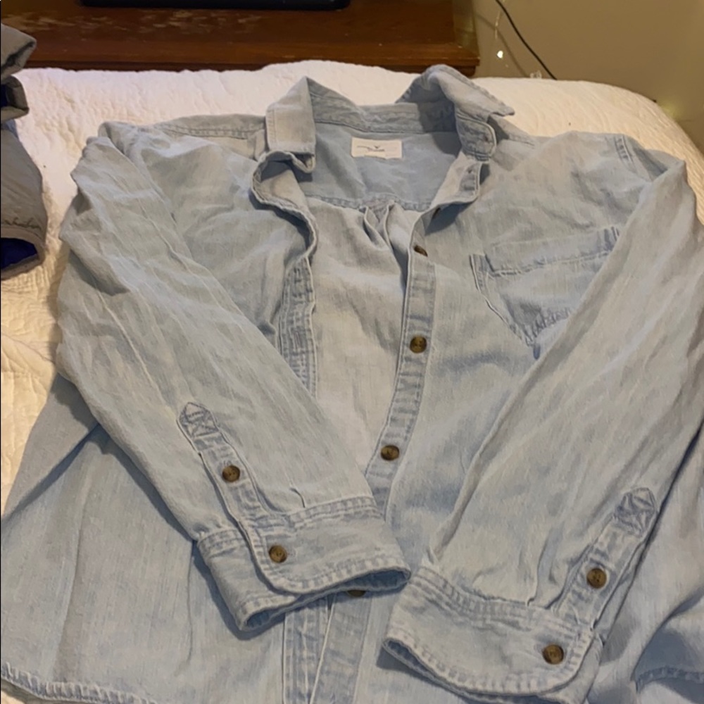 Jean button down shirt